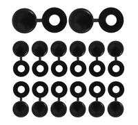 Lot de 500 Bouchons à Vis à Clapet Noirs M4 en Plastique Capuchons Décoratifs Pliables pour Vis de Meubles Diamètre Intérieur 10 MM Cache Pratiques pour Protection et