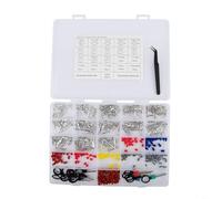 Lot de 500 broches de connecteur électrique de voiture, assortiment de bornes en cuivre étamé avec joints étanches, bornes à sertir multi-tailles 1 mm-3,5 mm pour réparations automobiles et
