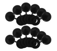 Lot de 500 Cache Vis à Charnières en Plastique M4 Noir Bouchons de Vis Décoratifs Intégrés pour Meubles Protections de Têtes de Adaptés pour Placards Armoires et Tables