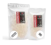 Lot de 500 capsules de gélatine - Taille 000 - Caps séparés - Capsules vides de bœuf transparentes - Aucune ouverture préalable nécessaire (500)