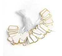 Lot de 500 cartes de message de forme irrégulière avec ficelle de suspension pour une gestion facile des stocks et des cartes de taille d'affichage