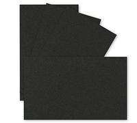 Lot de 500 cartes simples, format A7 - 10,5 x 7,3 cm - 240 g/m² - En papier kraft noir - Mini cartes idéales pour personnaliser soi-même, cartes de nom et cartes de visite