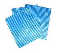 Lot de 500 Chiffons lavettes Non tissées ajourées - 30x38 cm - Bleu Vagues Blanches - Antibactérienne - Capacité d’Absorption élevée - Nettoyage - Hygiène