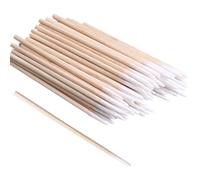 Lot de 500 cotons-tiges en bois pour sourcils, tatouage, beauté, maquillage, couture des ongles, manche en bois, petite tête pointue