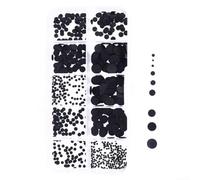 Lot de 500 coussinets conducteurs en caoutchouc, kit de réparation de clavier, boutons en silicone 1,5 à 8 mm pour télécommande de console de jeu infrarouge