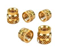 Lot de 500 écrous de fusion M2 M2,5 M3 M4 M5 M6 en laiton avec insert fileté pour imprimante 3D pour composants d'impression 3D (longueur 9 mm, M2,5 (OD4 mm)