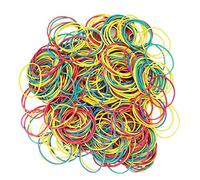Lot de 500 élastiques colorés en caoutchouc - Grand mélange d'élastiques - Bandes élastiques extensibles - Pour la maison, le travail, le bureau