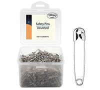 Lot de 500 épingles à nourrice de 38 mm, Taille 2, avec boîte Pratique, pour vêtements, Maison, Bureau