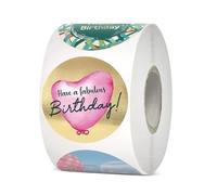 Lot de 500 étiquettes autocollantes Happy Mother's Day de 2,5 cm pour sceau, enveloppe, carton, emballage de fête des mères, décoration d'intérieur