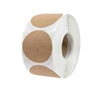 Lot de 500 étiquettes autocollantes rondes marron pour emballage cadeau, organisation de pâtisserie, étiquettes de conserve, autocollants d'emballage pour petites entreprises