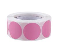 Lot de 500 étiquettes autocollantes rondes multi-usages (rose)