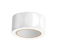 Lot de 500 étiquettes autocollantes rondes transparentes pour enveloppes, boîtes de Saint-Valentin, sacs à bonbons, décoration en PVC