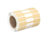 Lot de 500 étiquettes autocollantes solides en papier kraft naturel faites à la main pour la décoration, l'identification des bijoux, les étiquettes