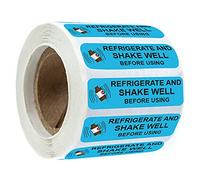 Lot de 500 étiquettes de médicaments pour réfrigérateur et bien agiter avant d'utiliser les étiquettes de médicaments 1,3 x 3,8 cm