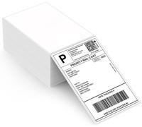 Lot De 500 Étiquettes D'Expédition Thermiques 4Xl - 10 X 15 Cm, Etiquette Thermique Adresse Autocollantes Résistant Aux Rayures, À L'Eau, À La Saleté, À La Poussière Et À La Graisse, Blanc