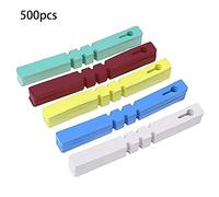 Lot de 500 étiquettes enveloppantes de 20 cm pour plantes - Étiquettes de jardinage à suspendre en vrac - 20 x 2 cm - Rouge, jaune, blanc, bleu, vert, tamis de jardin, vert énigme - Pour sol composé
