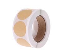 Lot de 500 étiquettes rondes en papier kraft vierge vintage faites à la main pour cadeaux de petites entreprises autocollants pour colis