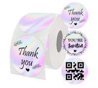 Lot de 500 étiquettes thermiques directes de 5,1 cm à changement progressif, cercle rond, code couleur pour imprimante d'étiquettes thermiques, codage couleur, imprimante d'étiquettes d'expédition