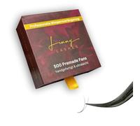 Lot de 500 extensions de cils 2D | Full black Classic 1:1 | C CC D Curl | Longueurs 8-13 mm | 500 pièces (Curl CC, 8 mm)