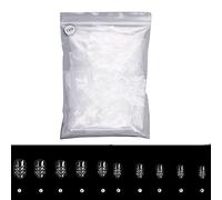 Lot de 500 faux ongles creux à presser pour extension complète en gel