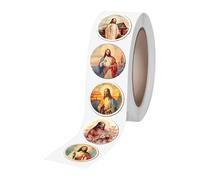 Lot de 500 feuilles d'autocollants religieux, motif paisible, autocollants spirituels, résistants à la décoloration, pour journal, scrapbooking, cadeaux de fête