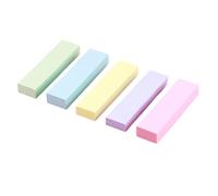 Lot de 500 feuilles de bloc-notes adhésifs colorés 76 x 20 mm non ligné pour journal, fournitures de bureau, fournitures de réunion
