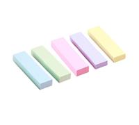 Lot de 500 feuilles de papier adhésif coloré 76 x 20 mm non ligné pour journal intime, prise de notes, accessoires de bureau