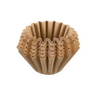 Lot de 500 filtres à café en papier, type goutte, for infusé la main, pâte bois, ondulé, bol gâteau origami, tasse filtrante Pour CafetièRe à Filtre(Brown,S)