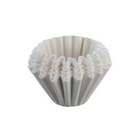Lot de 500 filtres à café en papier, type goutte, for infusé la main, pâte bois, ondulé, bol gâteau origami, tasse filtrante Pour CafetièRe à Filtre(White,M)