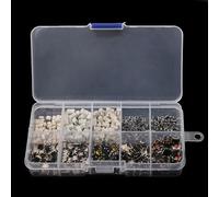 Lot de 500 interrupteurs à bouton-poussoir momentanés prenant en charge la compatibilité des mini circuits imprimés sur les empreintes communes