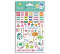 Lot De 500 Mini Stickers Oh Lama Multicolore