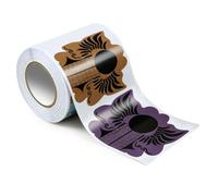 Lot de 500 moules en papier PET multicolores pour vernis gel French Tip et ongles créatifs Utilisation en salon