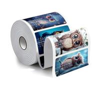 Lot de 500 moules en papier PET multicolores pour vernis gel French Tip et ongles créatifs Utilisation en salon