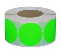 Lot de 500 pastilles adhésives sur rouleau/diamètre 100 mm (vert clair)