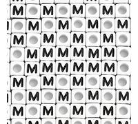 Lot de 500 perles cubiques en acrylique avec lettre B pour fabrication de bracelets, colliers, bijoux (STU-500FZM-M) - Blanc - 6 x 6 mm
