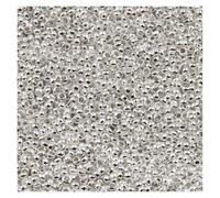 Lot de 500 perles d'espacement de diamètre 2, 2,5 et 3 mm for la fabrication de bijoux et d'accessoires(Silver Color,2mm)