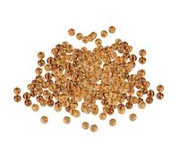 Lot de 500 perles d'espacement rondes en bois de pin naturel 6 mm