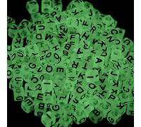 Lot de 500 perles en acrylique phosphorescentes