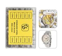 Lot de 500 petites vis de rechange pour montre en métal - Kit de réparation autotaraudeuses pour vis électroniques pour téléphones portables et montres