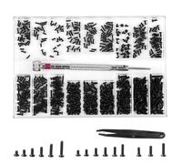 Lot de 500 petites vis M1.2 M1.4 M2 - 18 tailles - Pour lunettes, lunettes, ordinateur