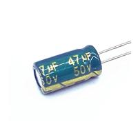 Lot de 500 pièces : Condensateurs électrolytiques en aluminium haute fréquence 50 V 47 µF à faible impédance, 6 x 12 mm, tolérance ±20%