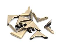 Lot de 500 pochettes triangulaires en bronze antique pour albums de scrapbooking, menus, 23 x 17 mm