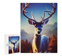 Lot de 500 puzzles pour adolescents Animaux Deer Puzzle pour Adultes Jeu Pratique Décoration de Maison Anniversaire Et Noël 500 PCS
