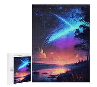 Lot de 500 puzzles pour adolescents Comet Rain Sunset Night Puzzle pour adultes Jeux relaxants Améliore la mémoire interaction entre parents et enfants 500 pièces
