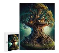 Lot de 500 puzzles pour adolescents Enchanted Treehouse Puzzles pour adultes, jeu familial, analyse et logique, soulagement du stress, cadeaux 500 pièces