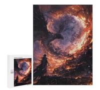 Lot de 500 puzzles pour adolescents Evil Black Phoenix Jeu pratique cadeau d'anniversaire cadeau d'anniversaire 500 pièces