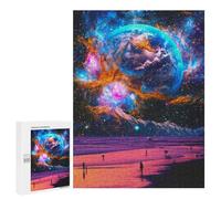 Lot de 500 puzzles pour adolescents Galactique Beach Dreamscape - 1 puzzle pour adolescents : jeux de relaxation, cadeaux amusants et humoristiques pour réduire le stress 500 pièces