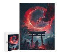 Lot de 500 puzzles pour adolescents Mystical Black Eagle Torii Puzzle pour adultes, jeux relaxants, décoration parfaite, cadeaux d'anniversaire et uniques 500 pièces