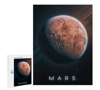 Lot de 500 puzzles pour adolescents Planet Mars in Space Puzzle Jeux familiaux Assemblage de motifs Anniversaire et Noël 500 pièces
