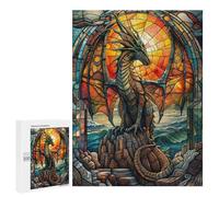 Lot de 500 puzzles pour adolescents Sea Side Dragon Puzzle pour adultes Jeux relaxants Améliore la mémoire interaction entre parents et enfants 500 pièces